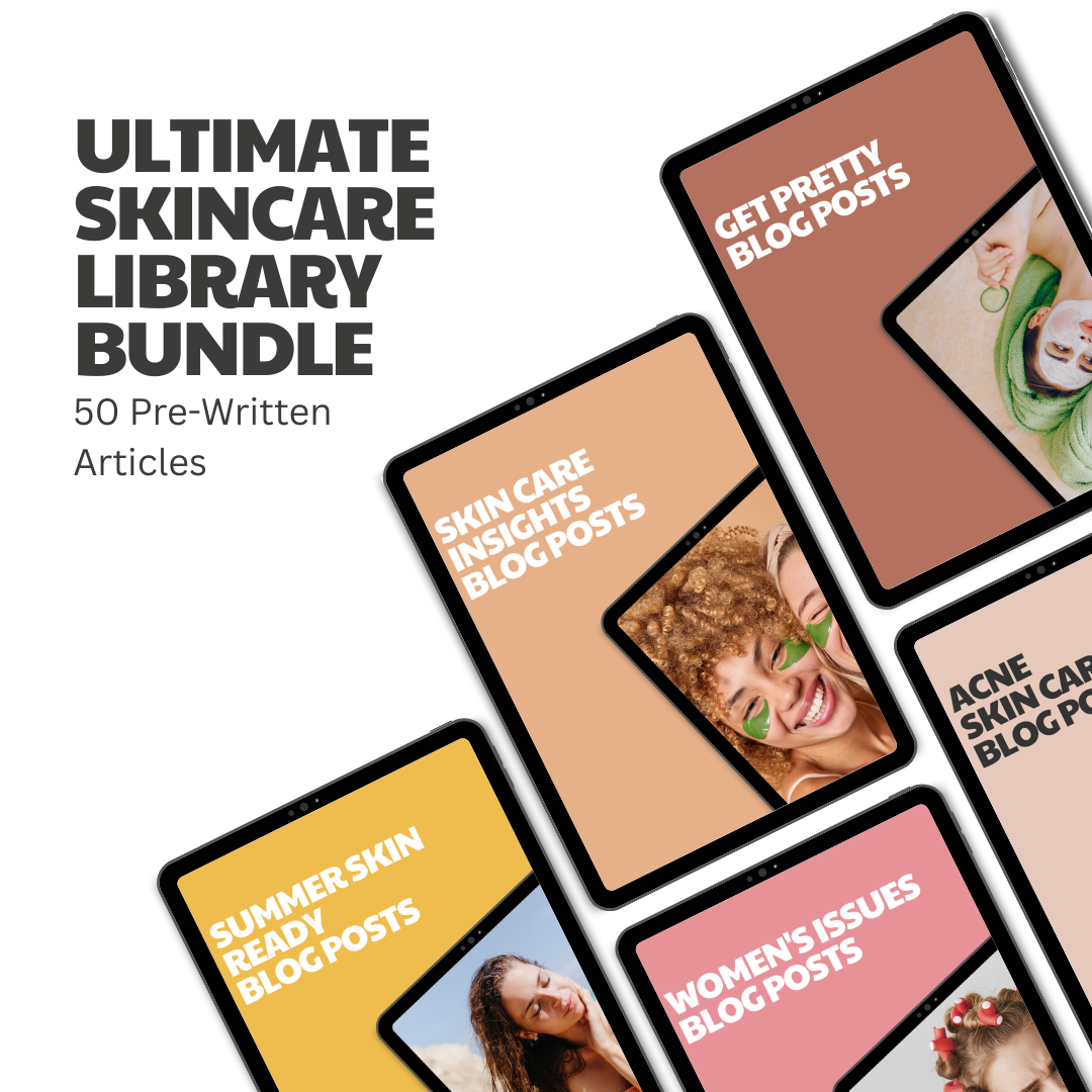 Ultimate Skincare Library Bundle – 50 Pre-Written Articles